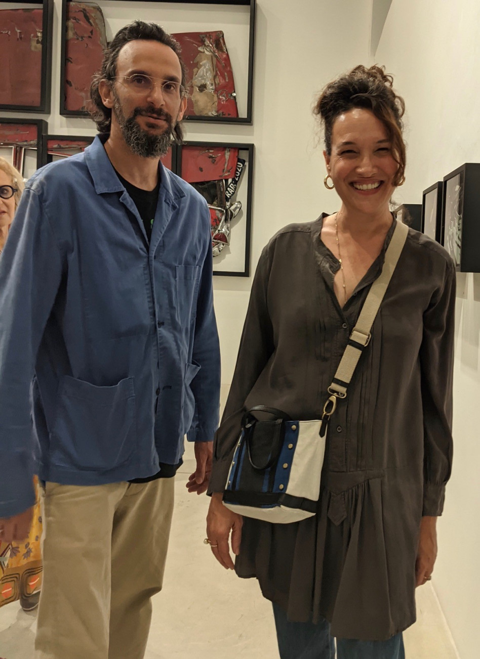 יעל אבקסיס וצח בר (צילום: באדיבות גלריה גורדון)