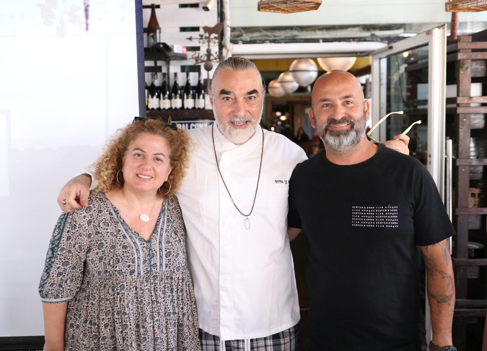 דודו אוחנה, שאול בן אדרת ורותם ליברזון (צילום: אור גפן)