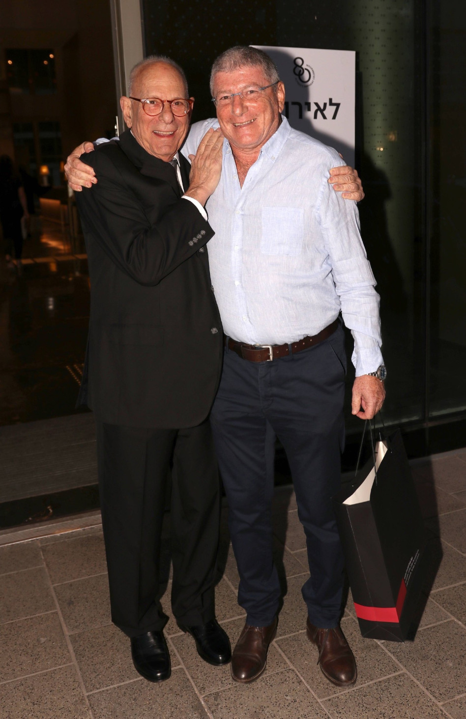 אליעזר שקדי ורמי אונגר (צילום: אור גפן)