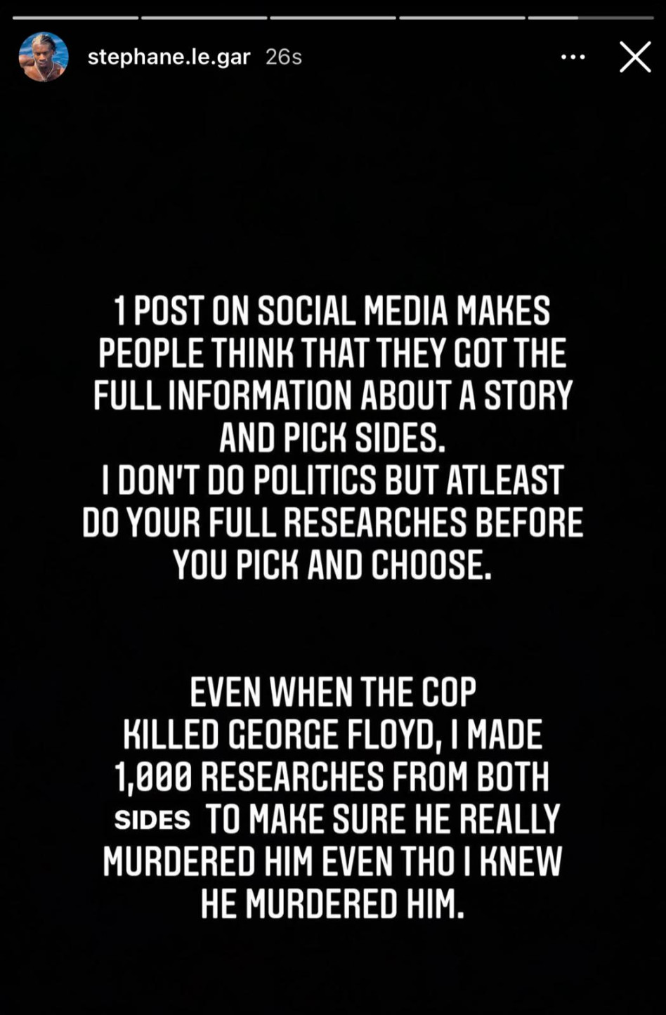 סטפן לגר (צילום: צילום מסך אינסטגרם)