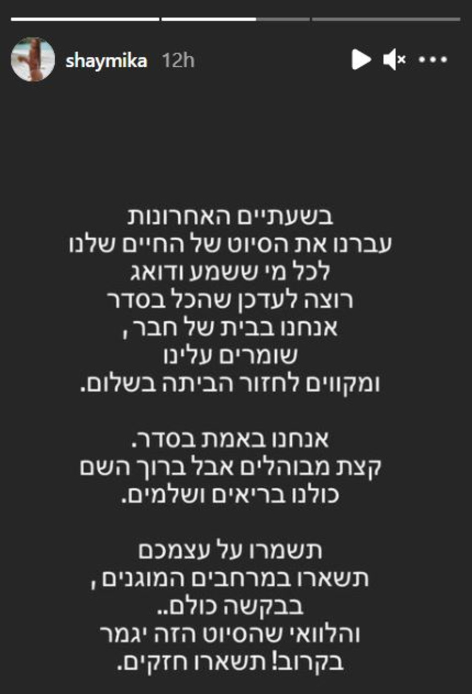 שי מיקה (צילום: צילום מסך אינסטגרם)