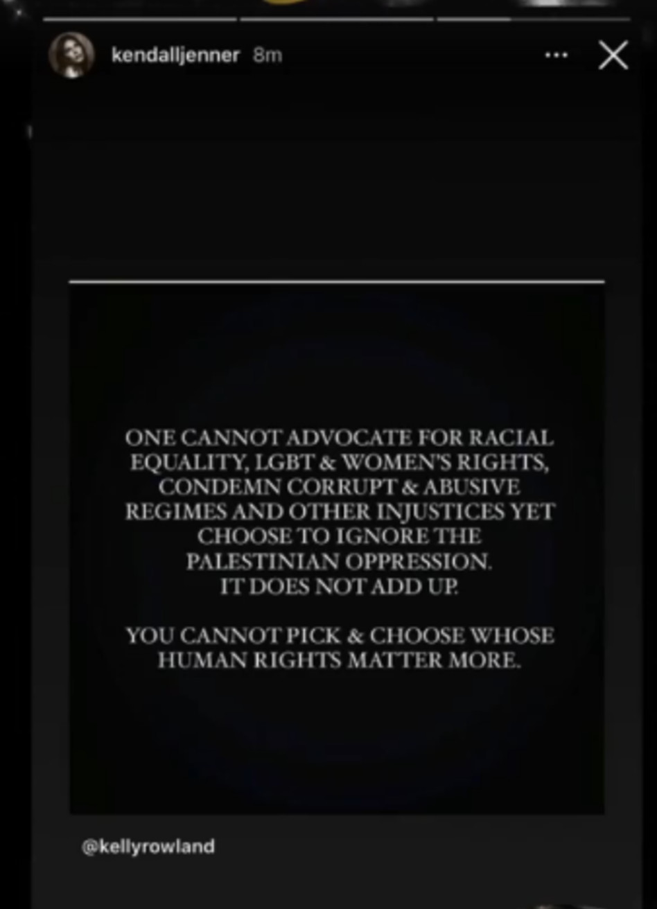 קנדל ג'נר (צילום: צילום מסך אינסטגרם)