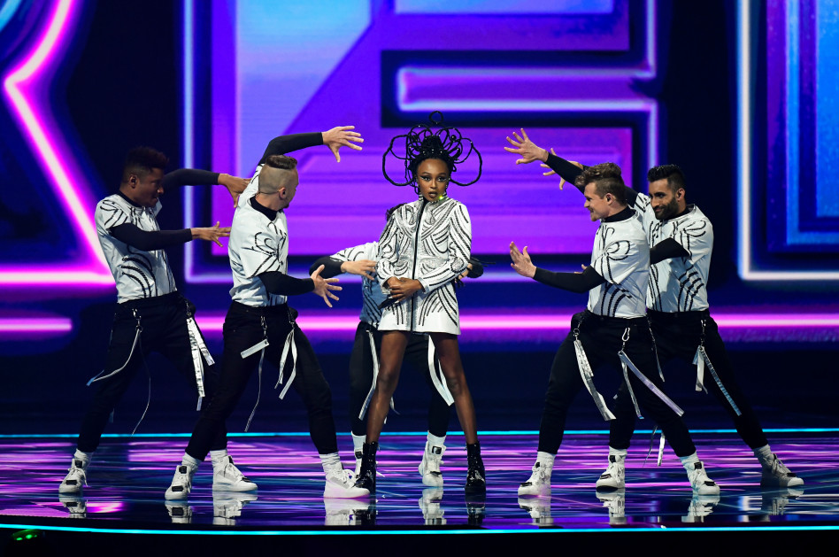 עדן אלנה בחצי גמר האירוויזיון (צילום: REUTERS/Piroschka van de Wouw)