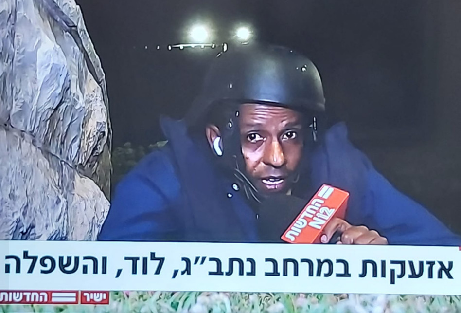 ברהנו טגניה מדווח (צילום: צילום מסך חדשות 12)