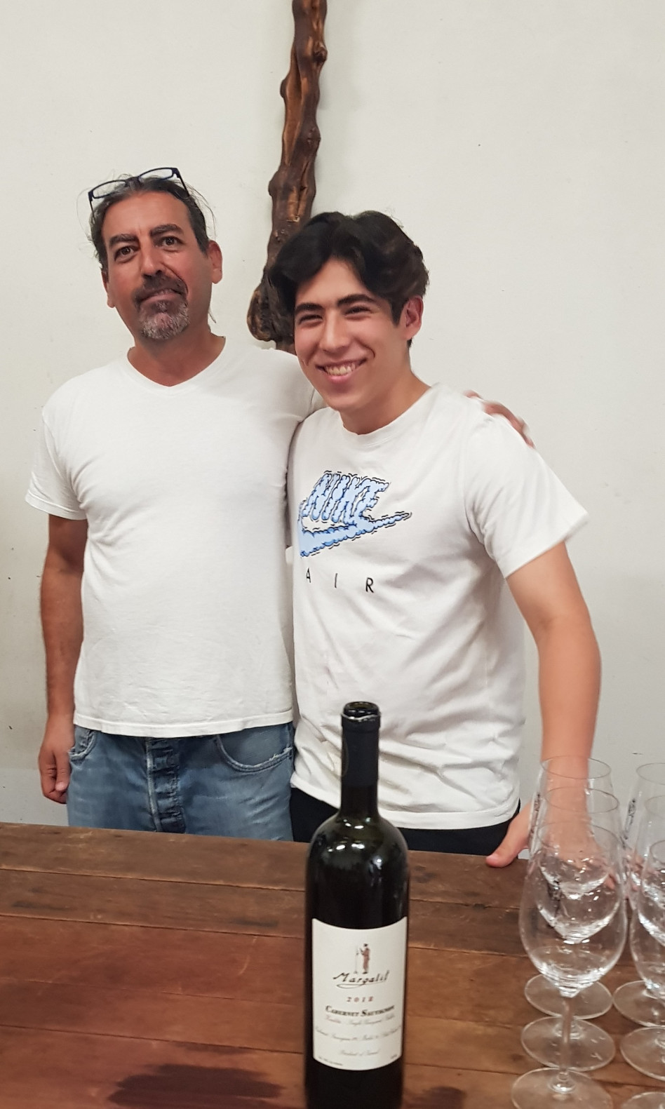  אסף ובנו יונתן מרגלית (צילום: באדיבות יקב מרגלית)