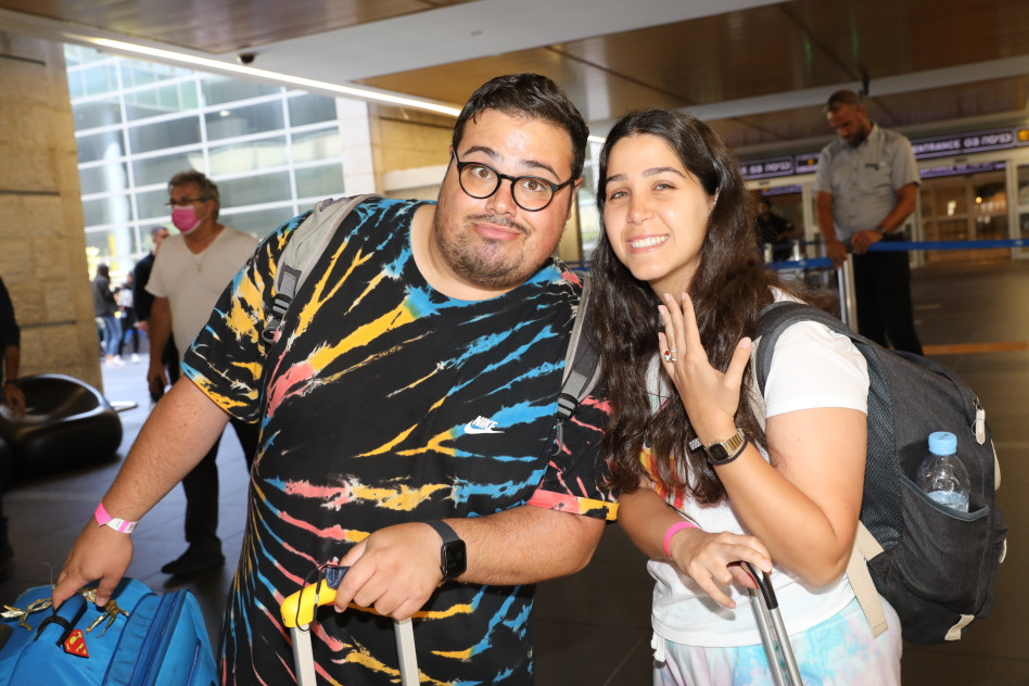 אוראל צברי וארוסתו (צילום: רפי דלויה)