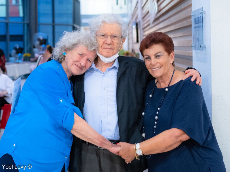 מיכל רובינשטיין שמגר, אהרון ואלישבע ברק (צילום: יואל לוי)