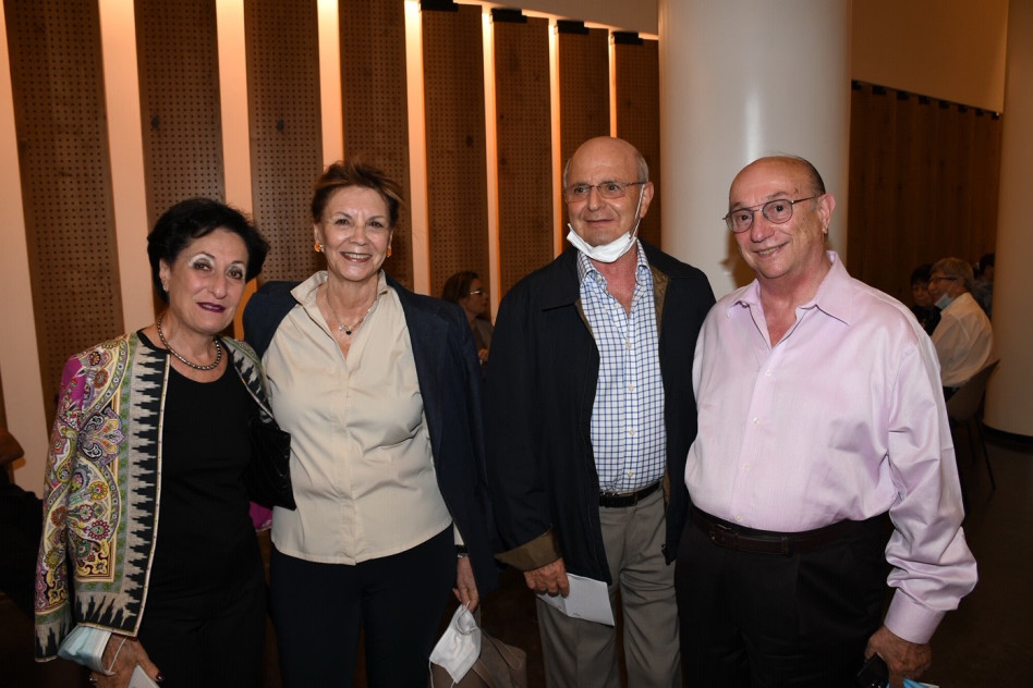    גדעון המבורגר, מיקי וליאורה פדרמן וחנה המבורגר (צילום: אביב חופי)