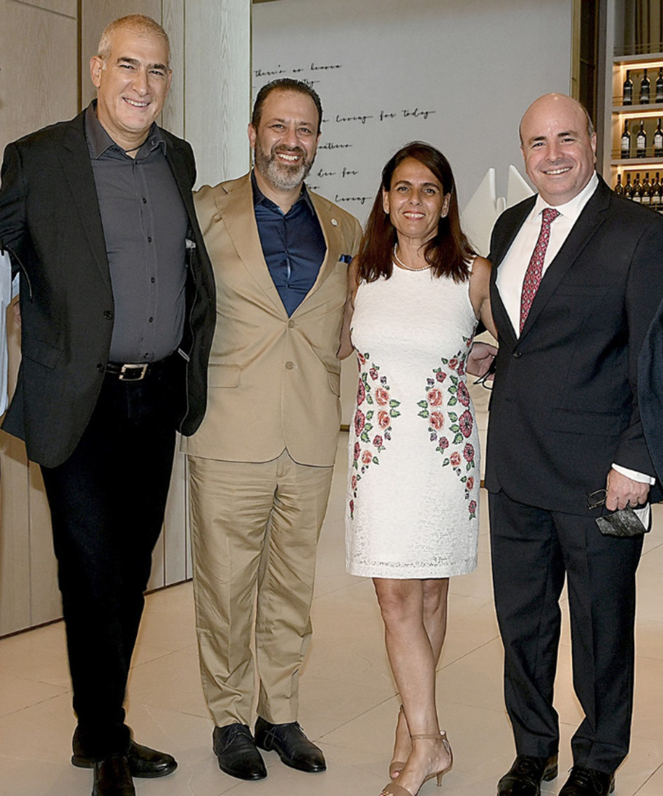 רונן ניסנבאום, שרון לנדס, פרנקו וולה ודיויד כהן   (צילום: רן בירן)