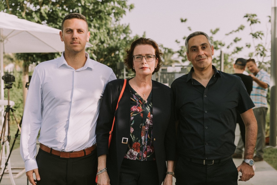 דוד זבדה, עינת קליש ודוד עציוני (צילום: מיכה בריקמן)