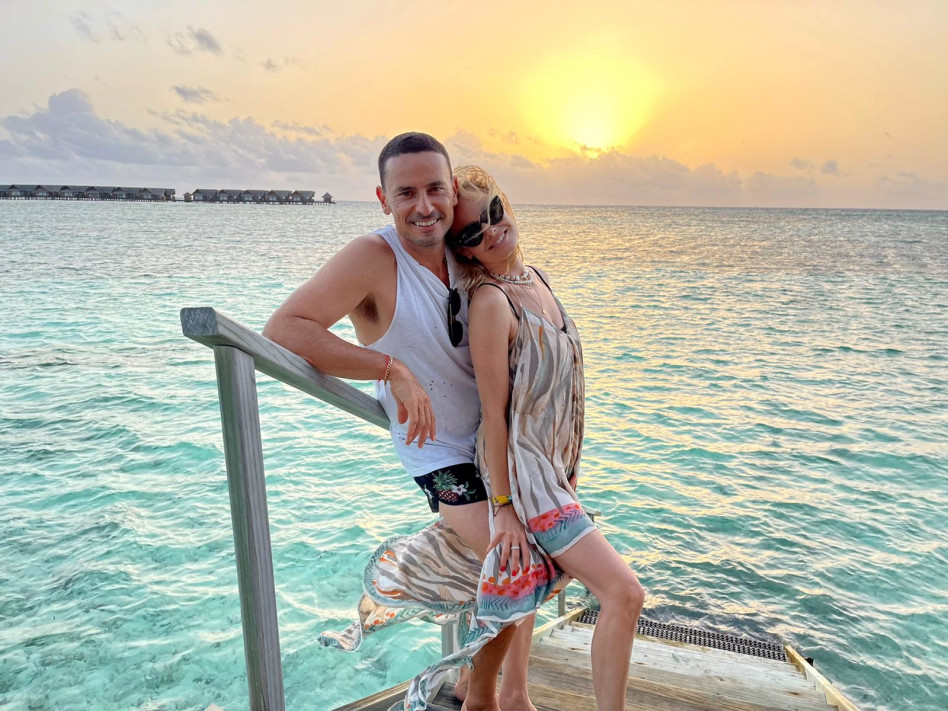 גיא זוארץ, יעל בר זוהר (צילום: קלאב מד פינהולו וילהס מלדיביים)