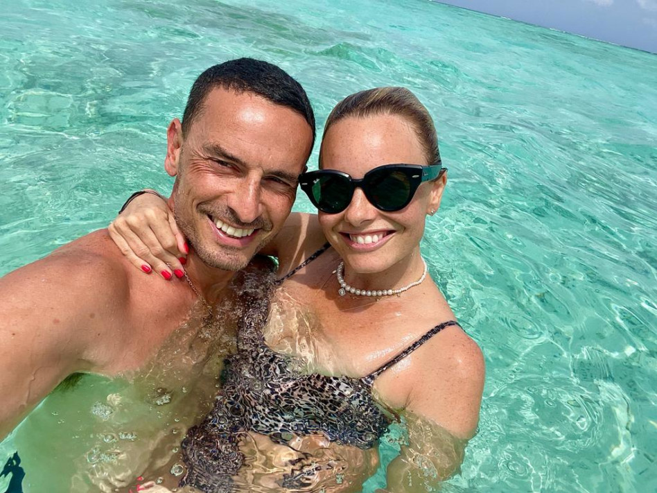 גיא זוארץ, יעל בר זוהר (צילום: קלאב מד פינהולו וילהס מלדיביים)