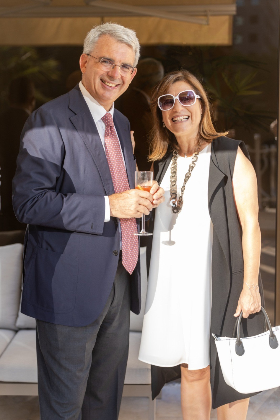 טניה כהן עוזיאלי וג'יאנלואיג'י בנדטי (צילום: באדיבות מוזיאון תל אביב)