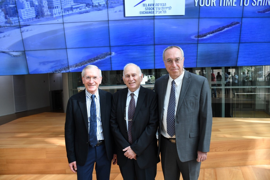 אלעזר זוננשיין, יונתן אדרת וישראל מייזנר&nbsp; (צילום: אביב חופי)