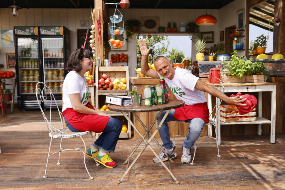 עלמה קיני, שלום מיכאלשווילי (צילום: ליאור נורדמן)