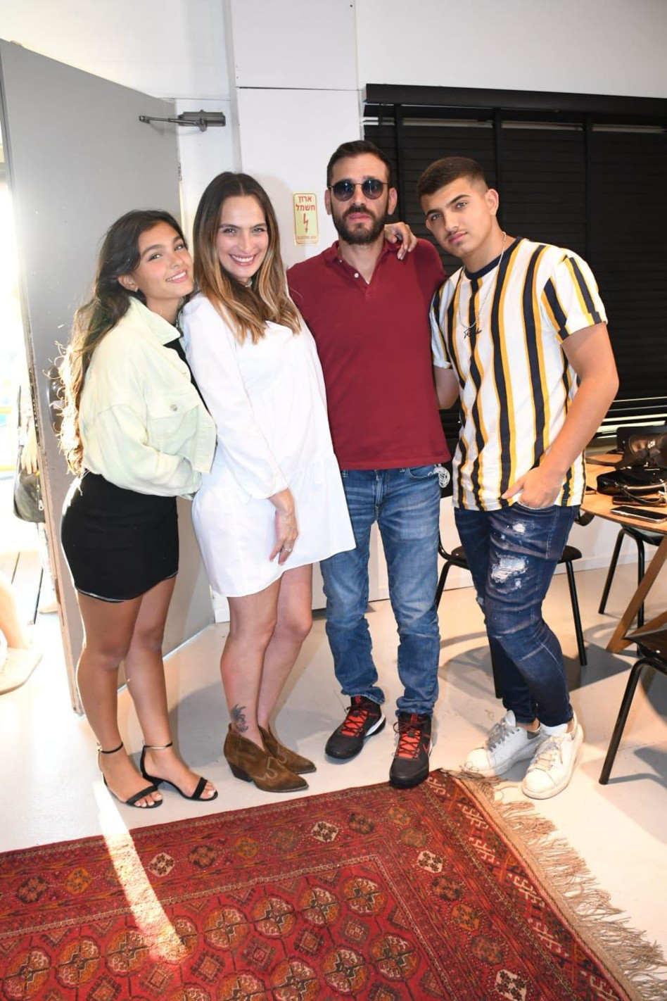 ליאם גולן, אלירז שדה, אילנית לוי, אלין גולן (צילום: אביב חופי)