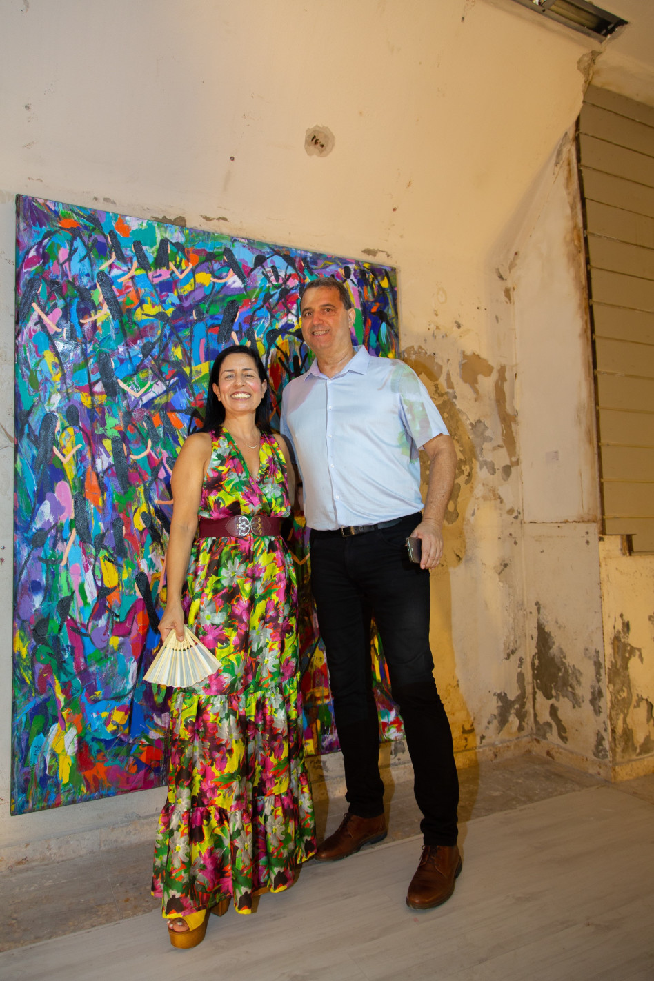 אלי אלעזרא ואורית שמחוני (צילום: רונן חבסוב)