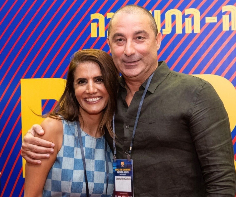 ג'קי בן זקן ואלונה ברקת (צילום: שאולי לנדנר)