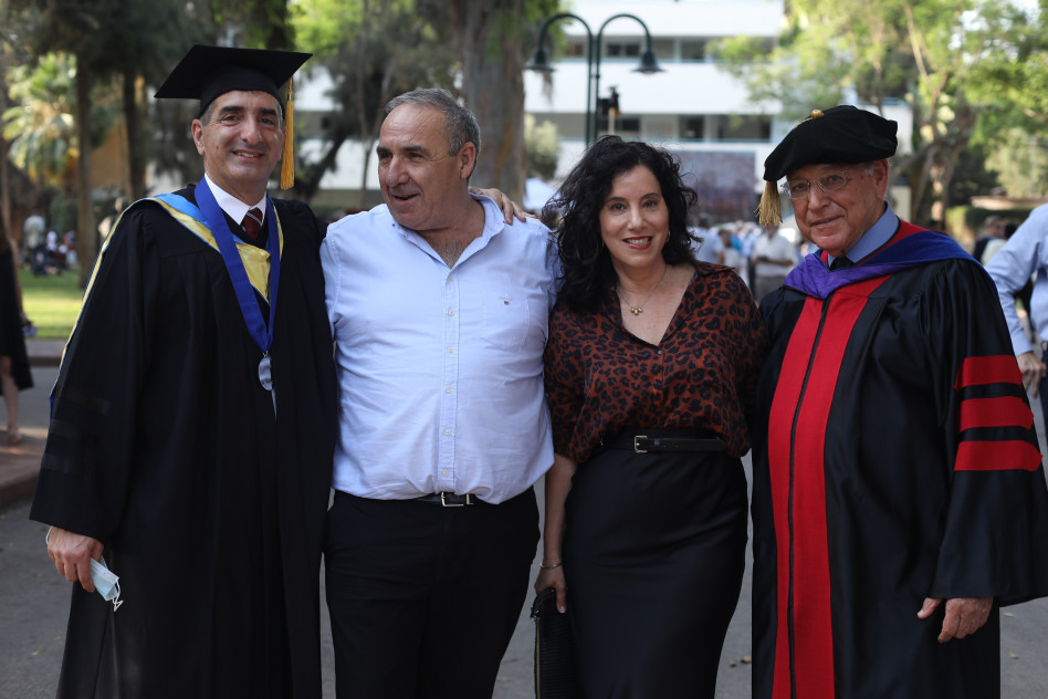 אוריאל רייכמן, ענבל קרייס, משה קפלינסקי ויצחק קרייס (צילום: עדי כהן צדק)