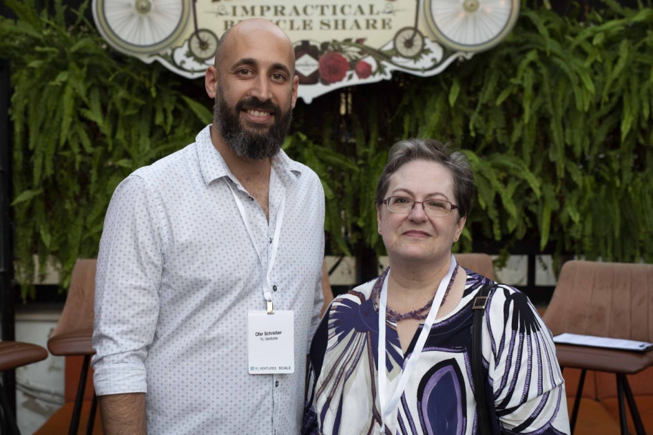  וונדי נאת'ר ועופר שרייבר  (צילום: מקסים דינשטיין)