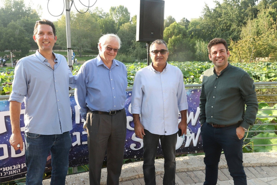 &nbsp;עופר ברקוביץ', אורי מנחם, אלן ברקלי ותום עמית (צילום: אור גפן)