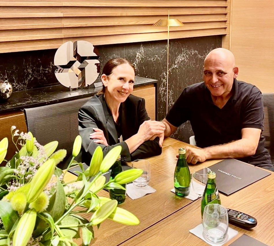 דוד פתאל ולאה שנירר (צילום: באדיבות טרמינל פתאל)