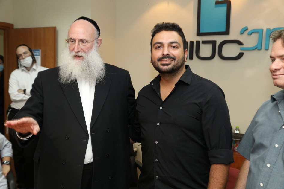 אור אנידג'ר ואפרים רייך (צילום: רפי דלויה)