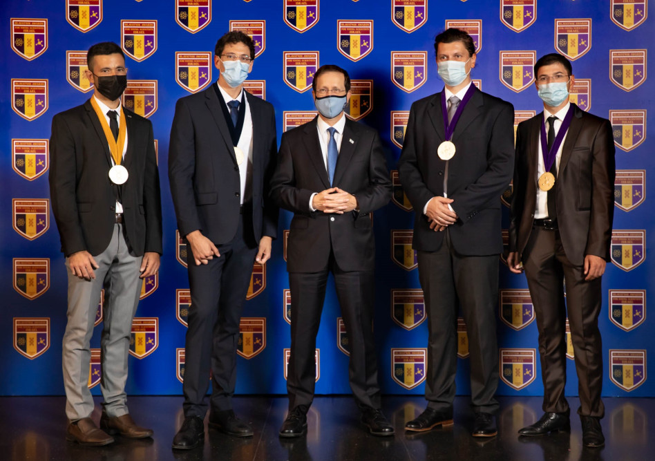 עמנואל לוי, רפאל קליין, יצחק הרצוג, עידו קמינר &nbsp;ויוסי יובל&nbsp; (צילום: ערן בארי)