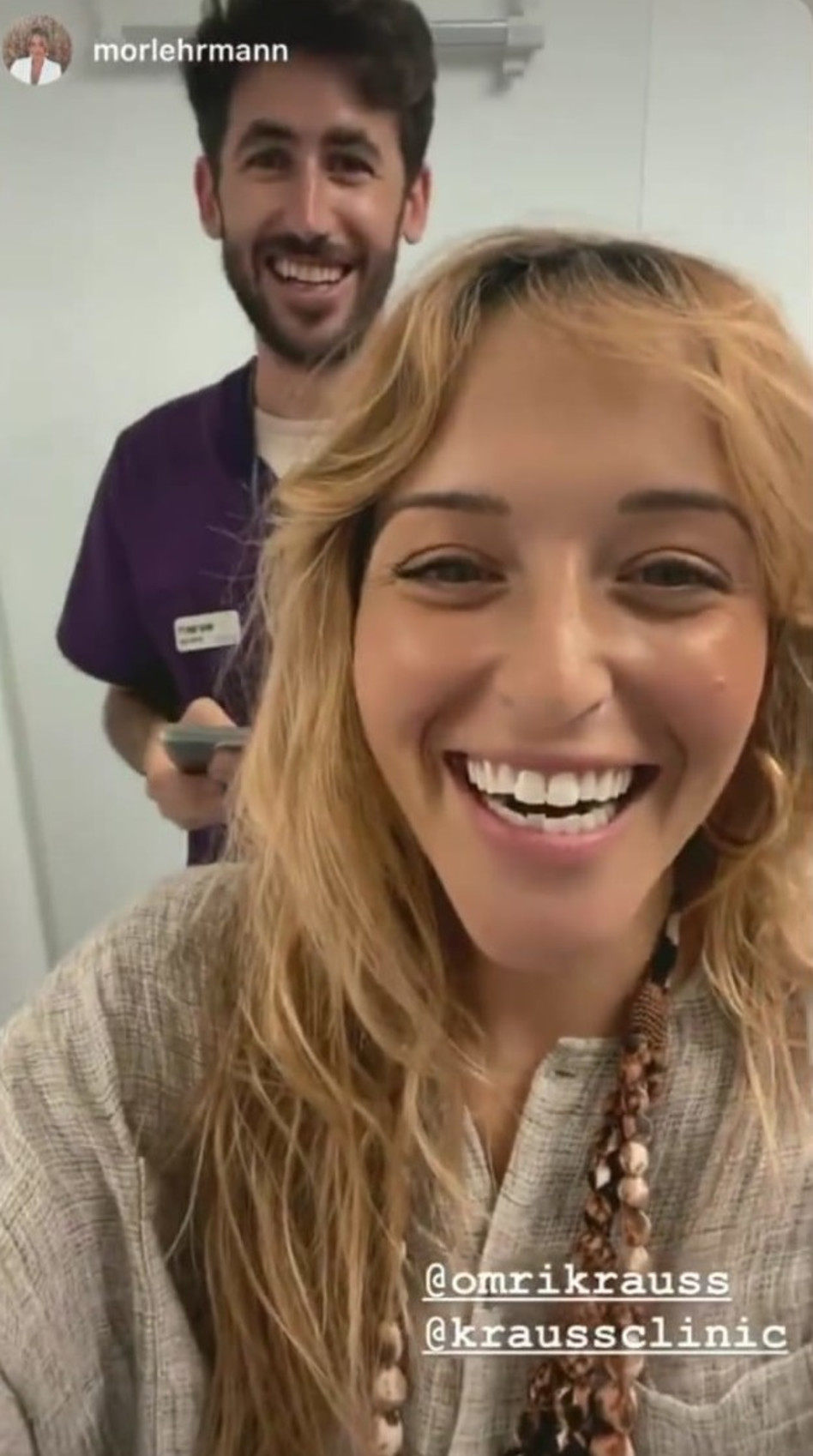 מור לרמן, עומרי קראוס (צילום: צילום מסך אינסטגרם)