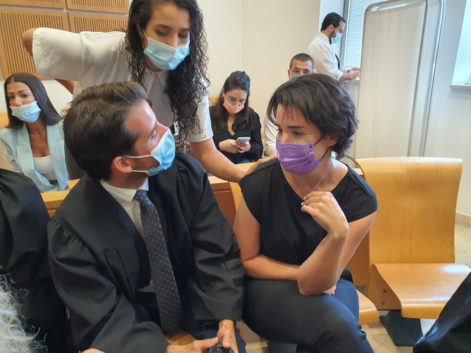 שירה איסקוב בדיון בבית המשפט (צילום: שי מכלוף, וואלה!)