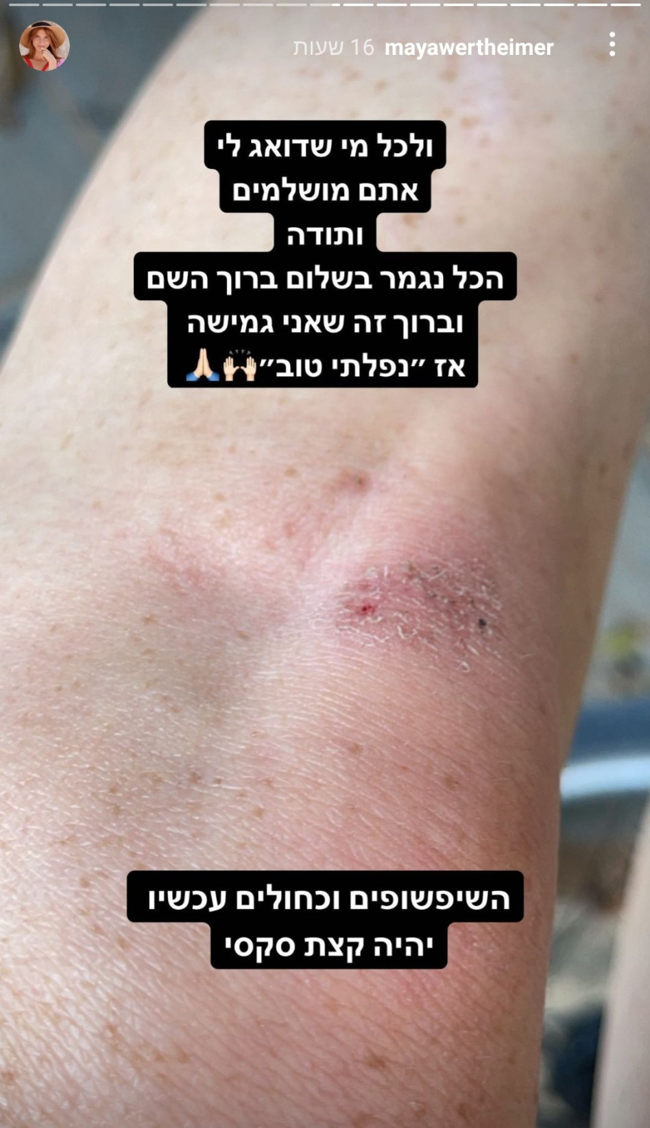 מאיה ורטהיימר (צילום: צילום מסך אינסטגרם)