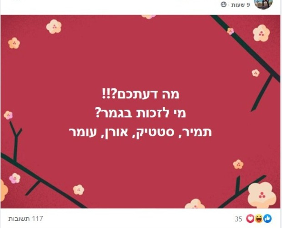 האח הגדול (צילום: צילום מסך פייסבוק)