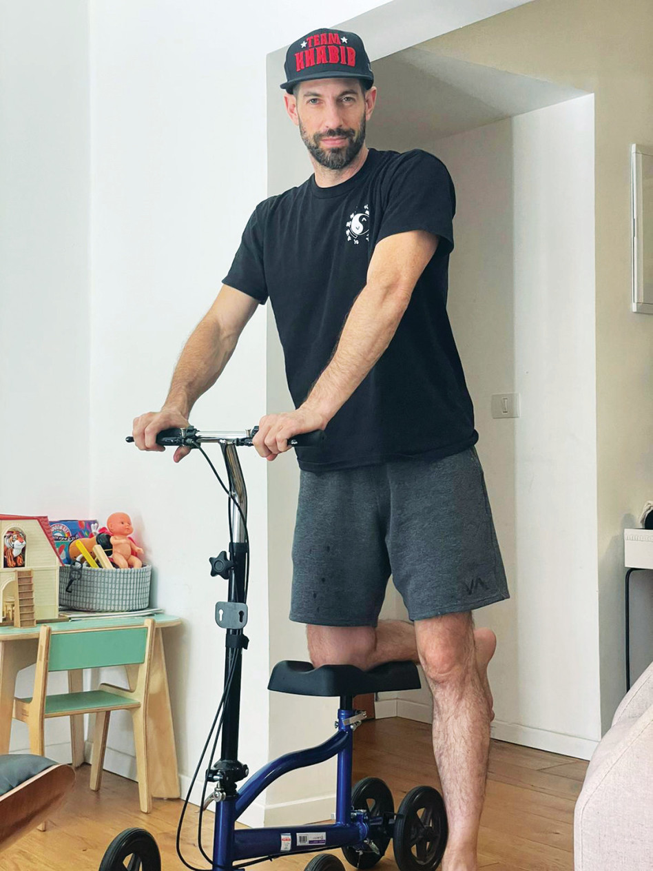 חיים אתגר פצוע (צילום: פרטי)