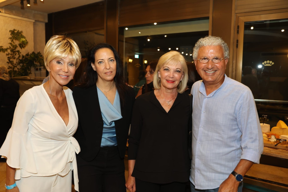 משה ופנינה אדרי, ליהיא לפיד ועירית אורן- גונדרס (צילום: איציק בירן)