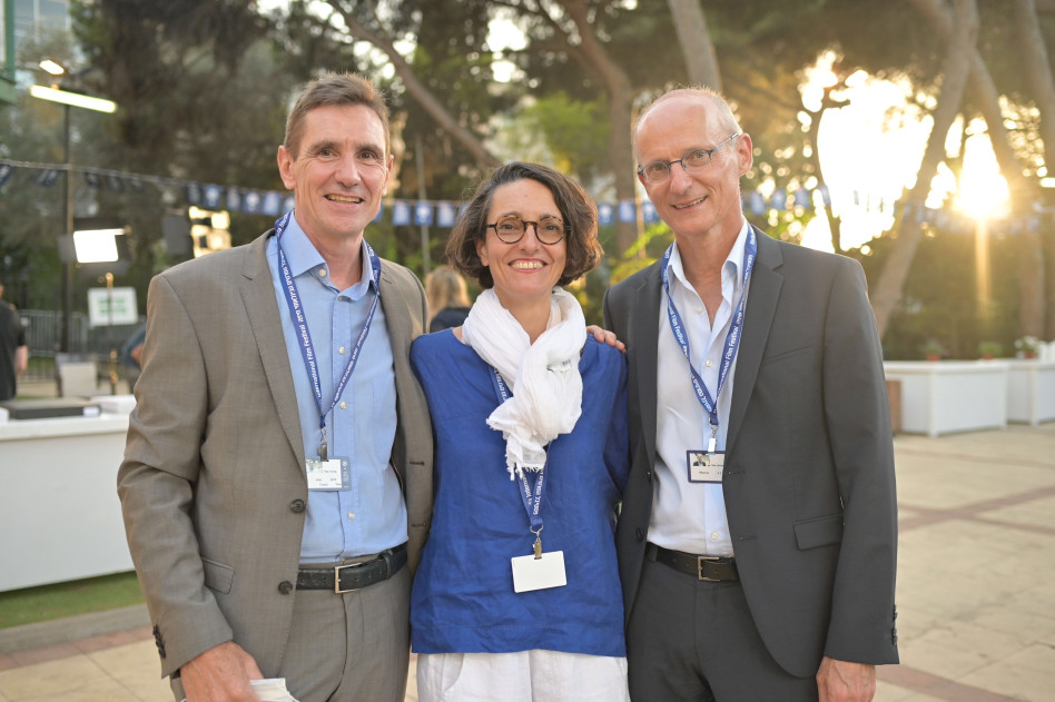 &nbsp;ז'אן-ז'אק פיארה, סופי הקל, וסטפן טולא (צילום: זיו עמר)