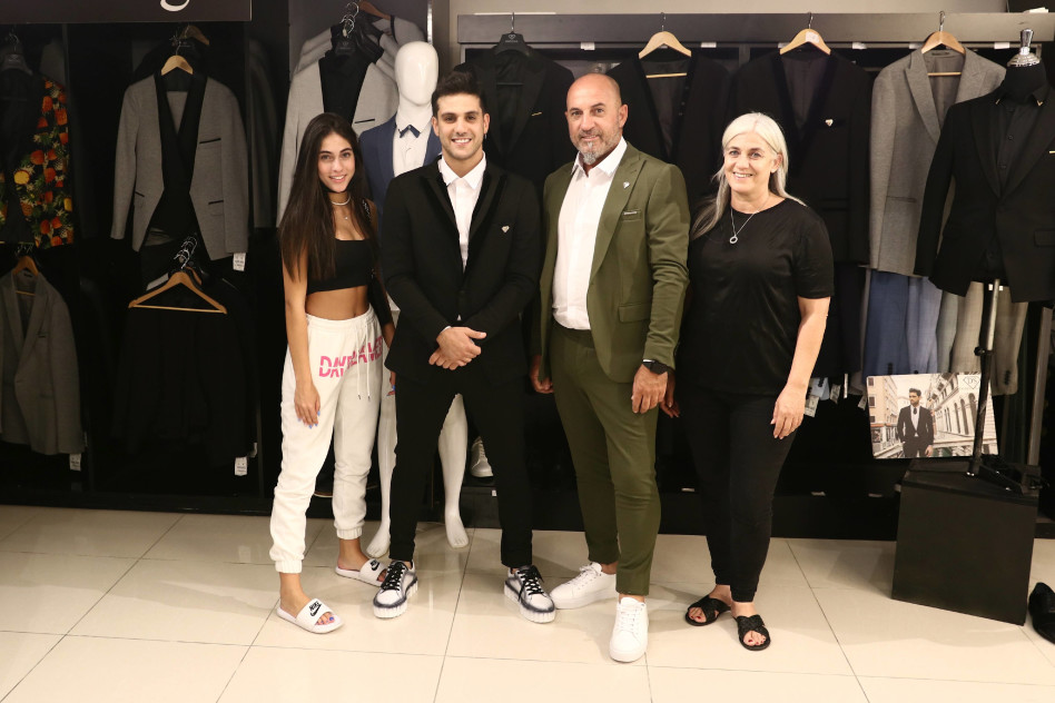 קווין רובין והמשפחה (צילום: אור גפן)