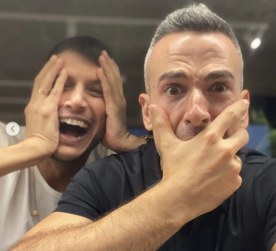 אלברט אסקולה, אסי עזר (צילום: צילום מסך אינסטגרם)