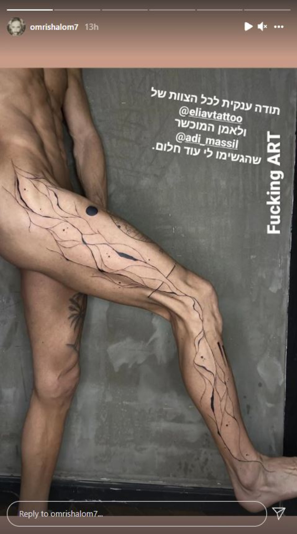 עומרי שלום (צילום: צילום מסך אינסטגרם)