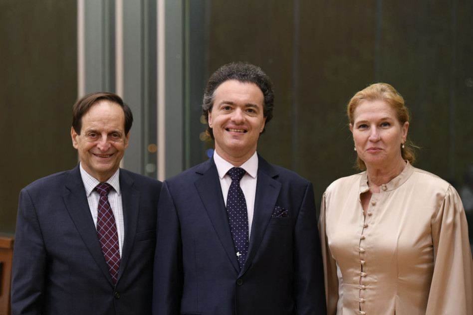 ציפי לבני, יבגני קיסין ודן מרידור (צילום: שריה דיאמנט)