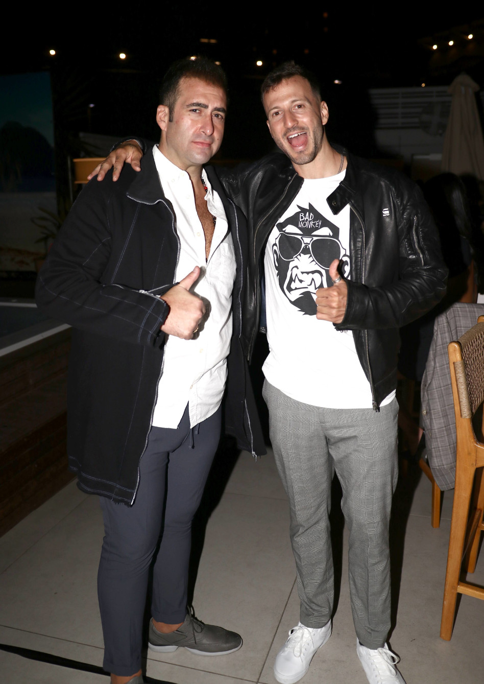 מייקל לואיס, קובי מאור (צילום: אור גפן)