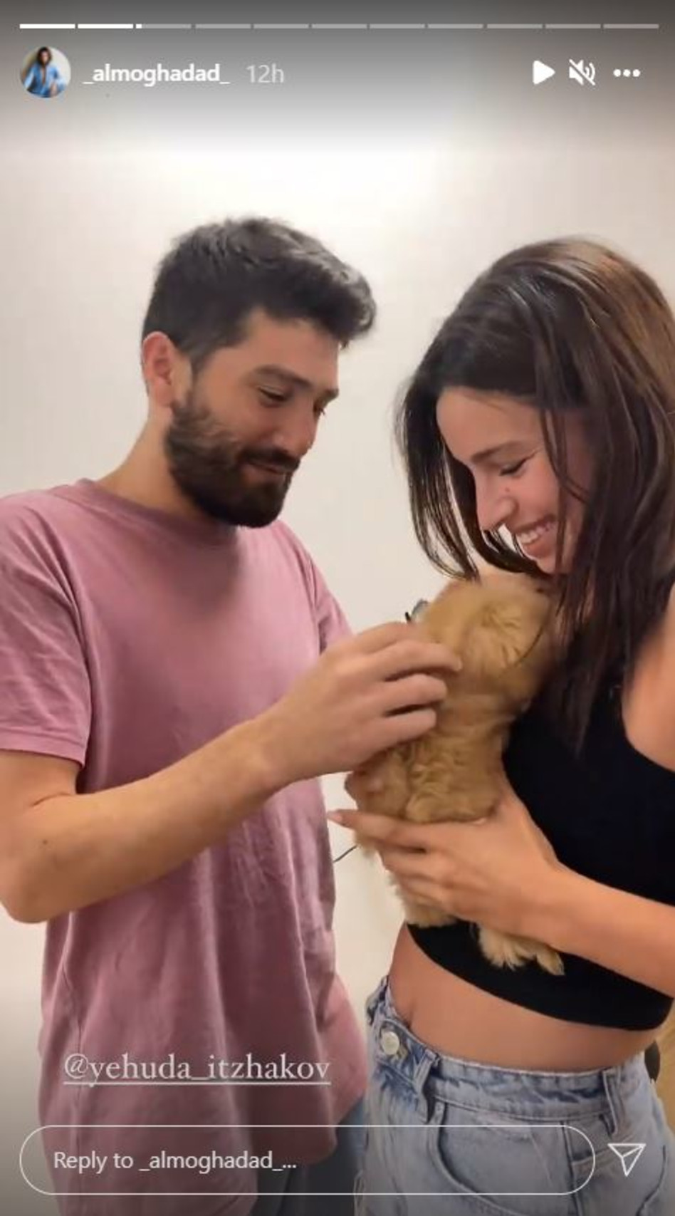 אלמוג חדד, יהודה יצחקוב (צילום: צילום מסך אינסטגרם)