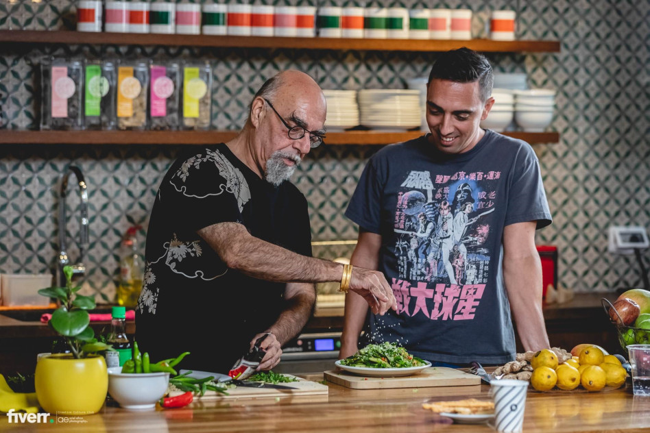 אדם קובי וישראל אהרוני (צילום: אריאל עפרון)