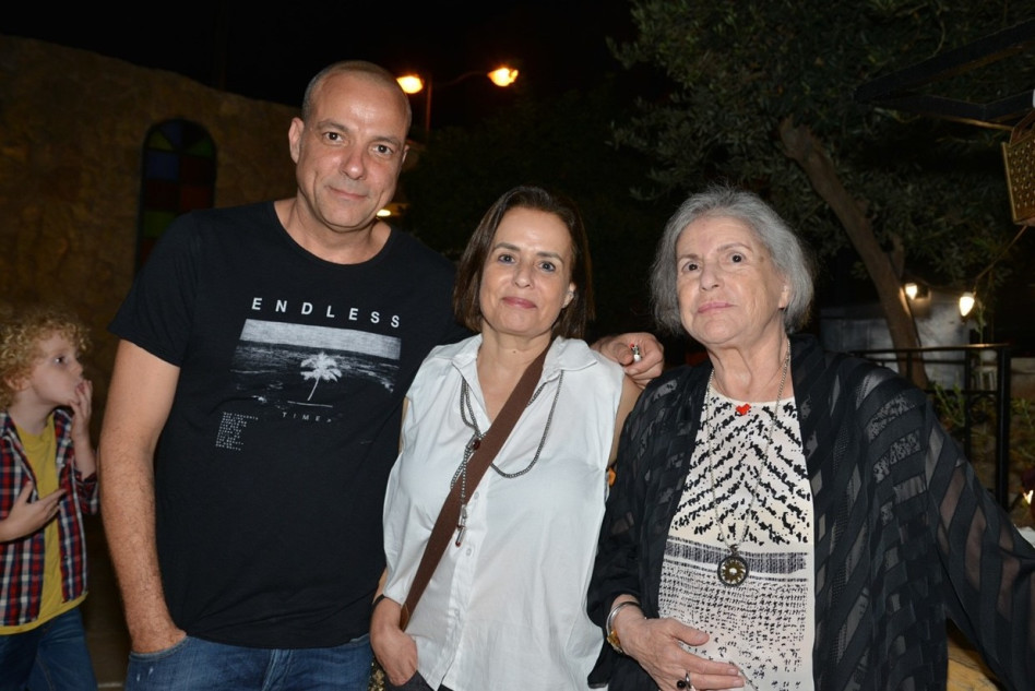 רות חשין, אפרת חשין ויואל חשין (צילום: תמר מצפי)