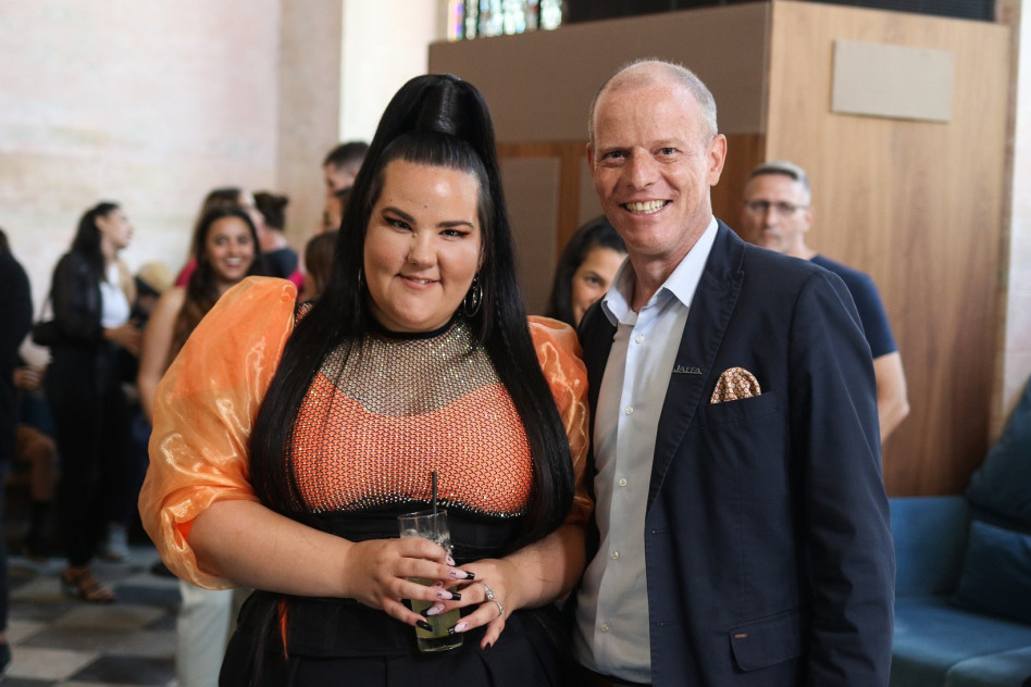 מייקל שמידט ונטע ברזילי (צילום: סזאר ברודרמן)