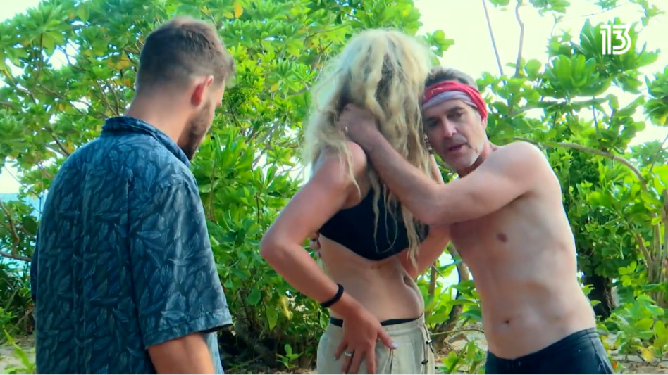 ליה, יונתן וזהר שטראוס, הישרדות (צילום: צילום מסך רשת 13)