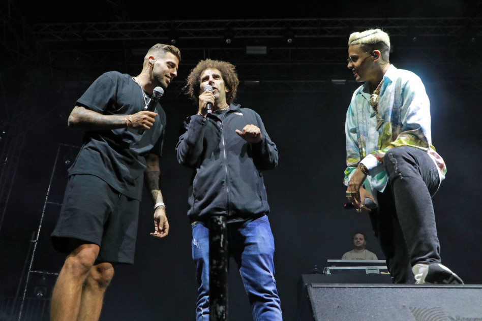 סטטיק, יוסי גביזון ובן אל  (צילום: דנה קופל)