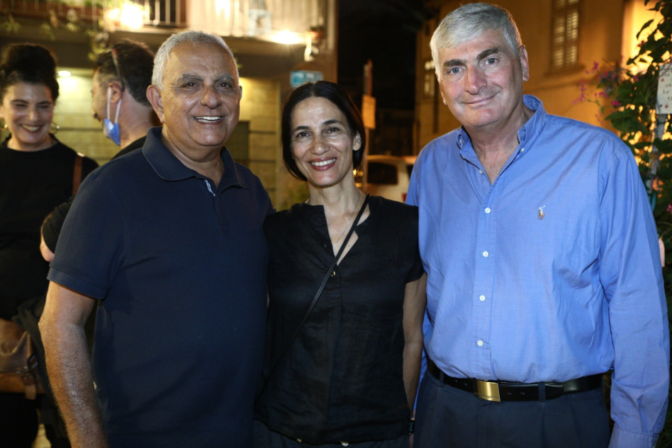 יגאל לנדאו, איילת וצבי ימיני (צילום: אסף לב)