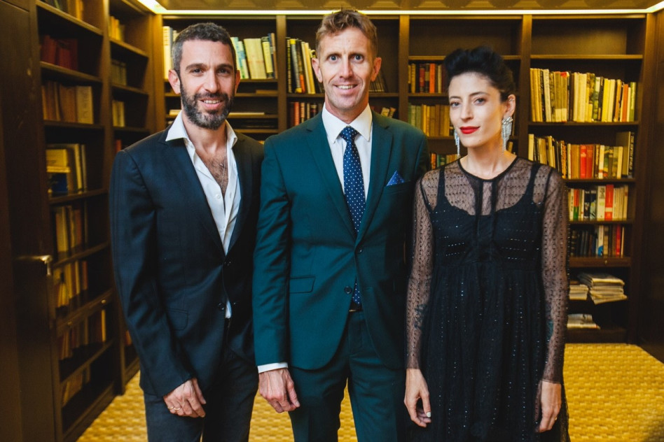 אפרת גוש, בן ינובר ושלומי שבן (צילום: באדיבות דן כרמל)