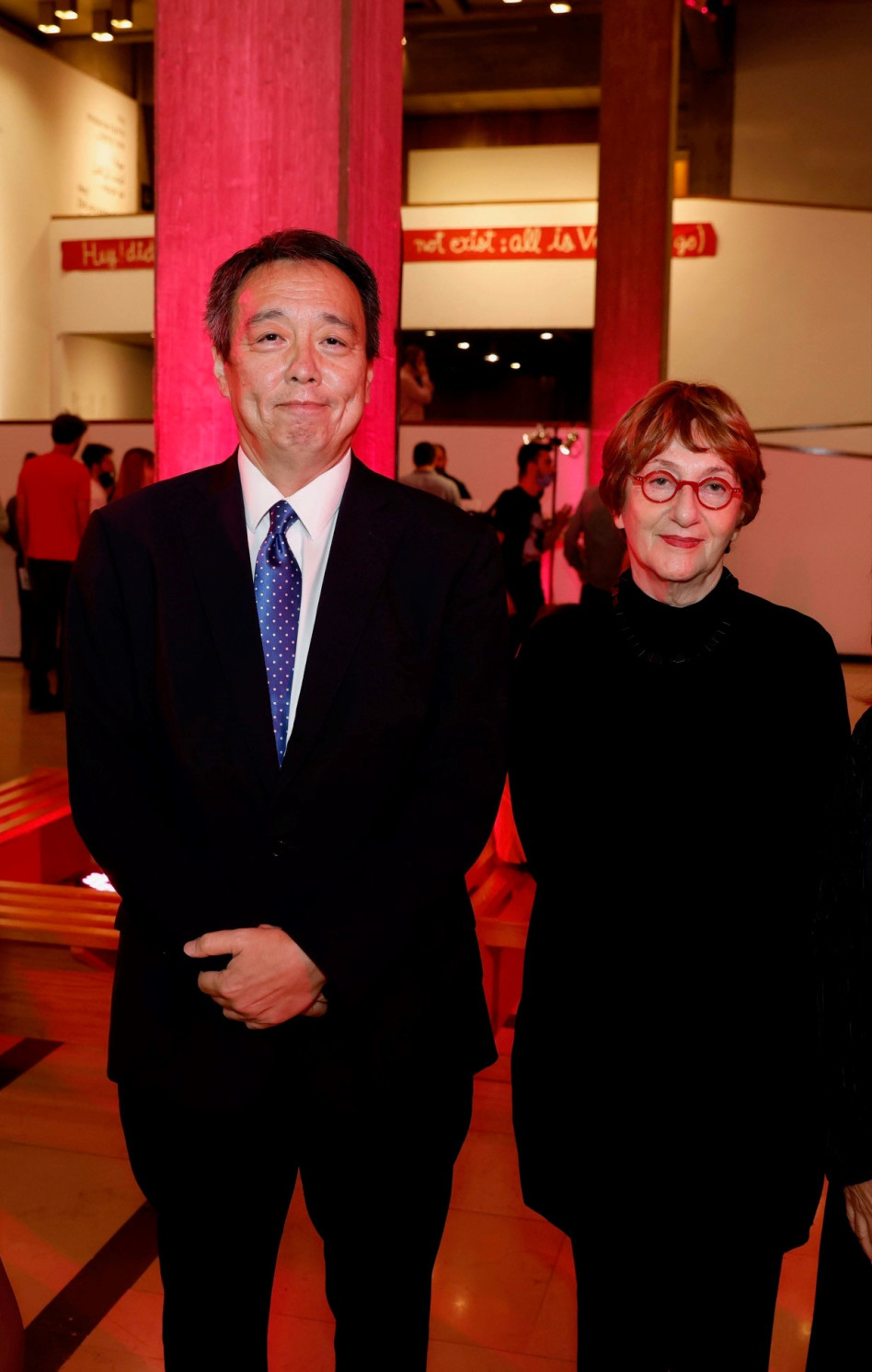 סוזן לנדאו וקואיצ'י מיזושימה (צילום: גיא יחיאלי)