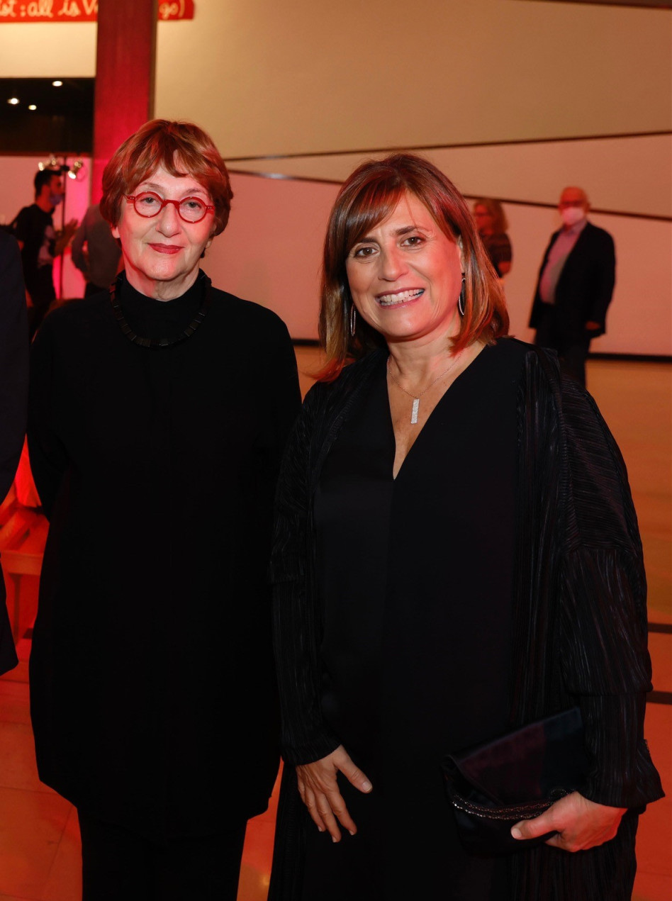 טניה כהן-עוזיאלי וסוזן לנדאו&nbsp; (צילום: גיא יחיאלי)